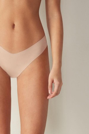 Intimissimi 80s-style Brazilian in Ultralight Microfiber Nohavičky Damske Béžové | SK KI2542