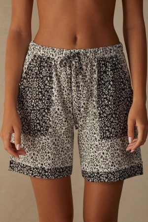 Intimissimi A Floral Affair Bavlnene Shorts Pyžamá Damske Svetlo Žlté | SK AP1984