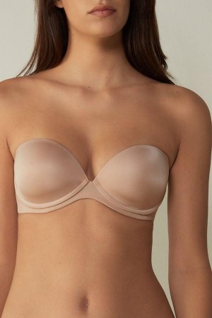 Intimissimi Anna Bandeau in Ultralight Microfiber Podprsenky Damske Béžové | SK CE1215