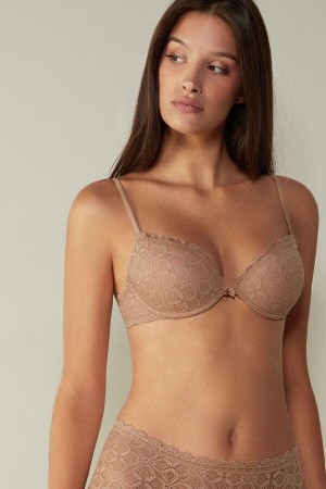 Intimissimi Bellissima Push-up in Cipkovane Podprsenky Damske Béžové | SK HK1313