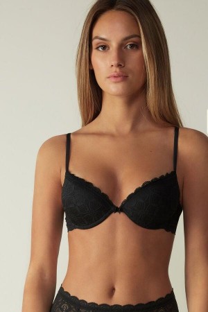 Intimissimi Bellissima Push-up in Cipkovane Podprsenky Damske Čierne | SK CE1319