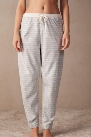 Intimissimi Bežná Sunday Full Length Pants Pyžamá Damske Siva Svetlo Žlté Béžové | SK PQ2035
