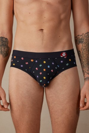 Intimissimi Billiard in Stretch Supima® Bavlnene Slipy Panske Modre | SK MA2710