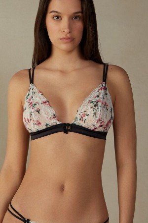 Intimissimi Bloom & Blossom Triangle Podprsenky Damske Biele | SK BC1165