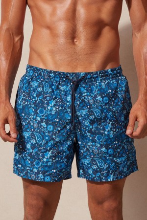 Intimissimi Blue Paisley Print Pretekarske Plavky Panske Modre | SK QZ2753
