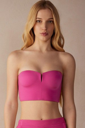 Intimissimi Bustier Top in Ultralight Microfiber Podprsenky Damske Ruzove | SK UT1200