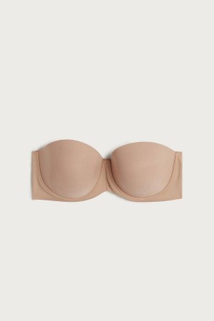 Intimissimi Carola Bandeau in Microfiber Podprsenky Damske Béžové | SK ZG1109