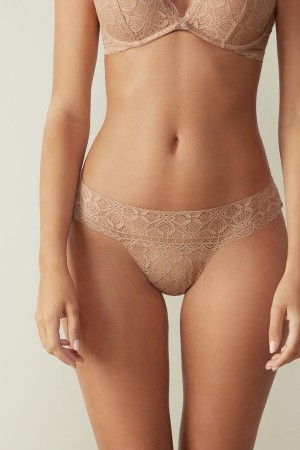 Intimissimi Cipkovane Brazilian Nohavičky Damske Béžové | SK YU2528