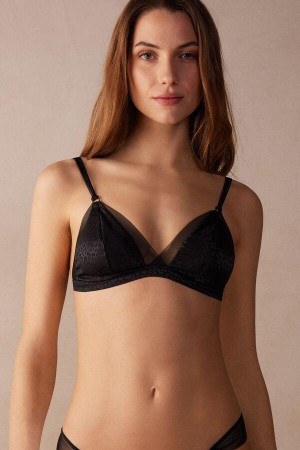 Intimissimi Cool Minimal Emma Triangle Podprsenky Damske Čierne | SK ZG1135