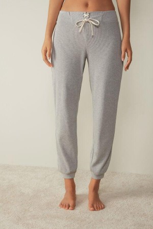 Intimissimi Cozy Waffle Pants Pyžamá Damske Svetlo Siva | SK ZG2071