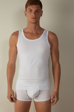 Intimissimi Crew Neck Tielko Panske Biele | SK RW3034