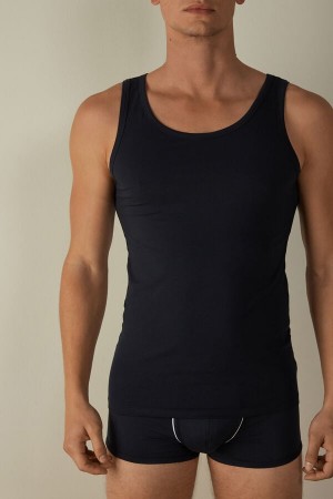 Intimissimi Crew Neck Tielko Panske Modre | SK IS3030