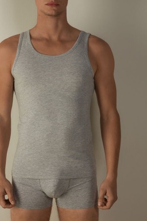 Intimissimi Crew Neck Tielko Panske Svetlo Siva | SK UT3031