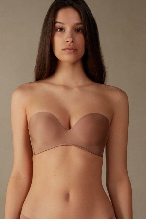 Intimissimi Daila Ultralight Microfiber Bandeau Podprsenky Damske Béžové | SK FM1207
