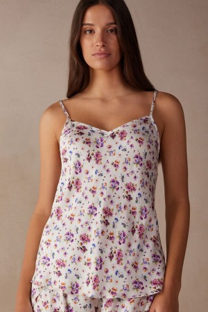 Intimissimi Dreaming of Spring Satin Tielko Damske Biele | SK AP1750