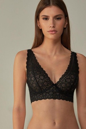Intimissimi Eleonora Balconette in Cipkovane Podprsenky Damske Čierne | SK EX1586