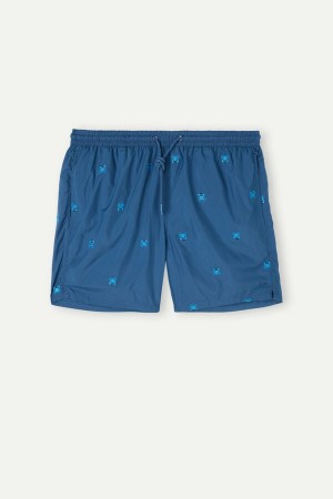 Intimissimi Embroidered Crab Pretekarske Plavky Panske Modre | SK OR2745