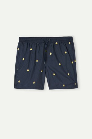Intimissimi Embroidered Duck Pretekarske Plavky Panske Modre | SK DN2741