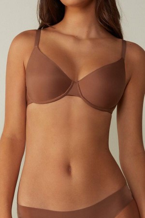Intimissimi Francesca Ultralight Microfiber Balconette Podprsenky Damske Tmavo Béžové | SK JJ1600