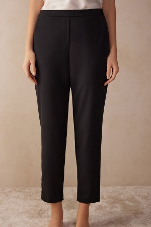 Intimissimi Full Length with Pockets Nohavice Damske Čierne | SK EX1794