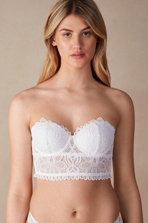 Intimissimi Hot Summer Days Giada Balconette Bustier Podprsenky Damske Biele | SK EX1196