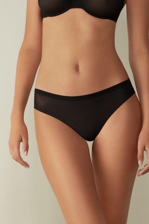 Intimissimi Invisible Touch Brazilian Nohavičky Damske Čierne | SK PQ2550