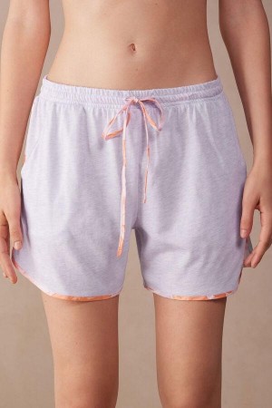 Intimissimi Iris and Apricot Supima® Ultrafresh Bavlnene Shorts Pyžamá Damske Nachový | SK OR1956