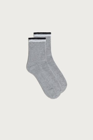 Intimissimi Kratke Sports Ponozky Panske Siva | SK RW2848