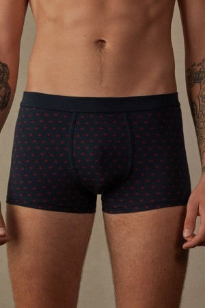 Intimissimi Lily in Stretch Supima® Bavlnene Boxer Panske Modre | SK IS2604