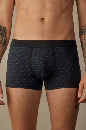 Intimissimi Lily in Stretch Supima® Bavlnene Boxer Panske Čierne | SK UT2605