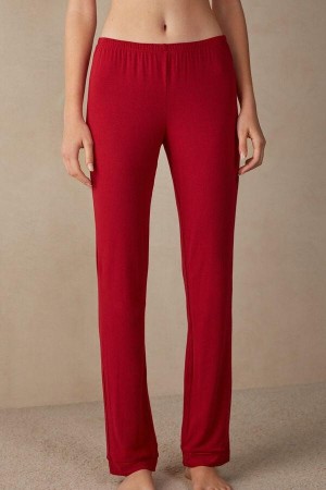 Intimissimi Long Micromodal Trousers Pyžamá Damske Červené | SK FM2013