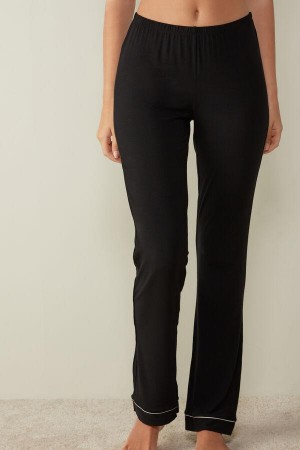 Intimissimi Long Micromodal Trousers Pyžamá Damske Čierne | SK GL2014