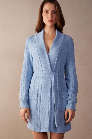 Intimissimi Lost in Fields Braided Robe Pyžamá Damske Svetlo Modre | SK FM2195