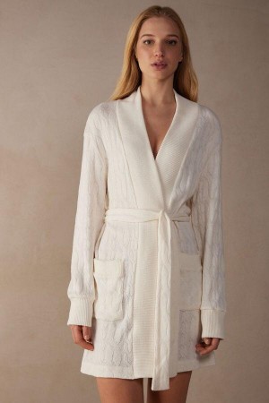 Intimissimi Lost in Fields Braided Robe Pyžamá Damske Biele | SK GL2196