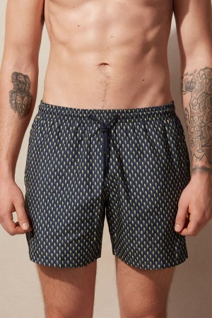 Intimissimi Micro Ice Cream Cone Print Pretekarske Plavky Panske Modre Krém | SK NB2755
