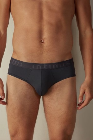 Intimissimi Microfiber with Logo Detail Slipy Panske Siva | SK YU2677