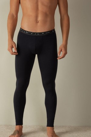 Intimissimi Modal-Cashmere Leggings Nohavice Panske Modre | SK EX2964