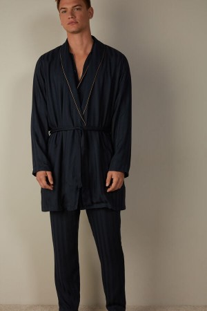 Intimissimi Modal Robe Pyžamá Panske Tmavo Modre | SK FM2909