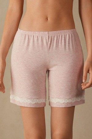 Intimissimi Modal Shorts with Cipkovane Details Pyžamá Damske Svetlo Ruzove | SK HK1989