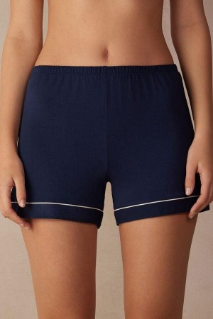 Intimissimi Modal Shorts with Contrast Trim Pyžamá Damske Modre | SK HK1963