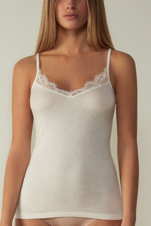 Intimissimi Modal Ultralight Cashmere Blend with Cipkovane Tielko Damske Svetlo Žlté | SK NB1712