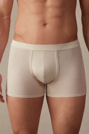 Intimissimi Natural Fresh Supima® Bavlnene Boxer Panske Béžové | SK NB2587