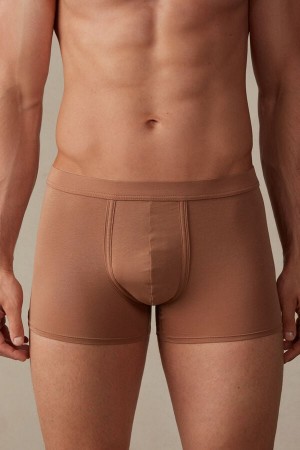 Intimissimi Natural Fresh Supima® Bavlnene Boxer Panske Béžové | SK BC2588