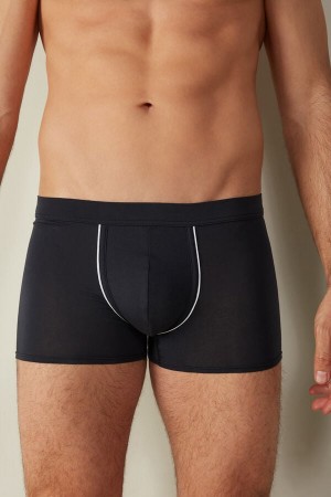 Intimissimi Natural Fresh Supima® Bavlnene Boxer Panske Modre Biele | SK FM2598