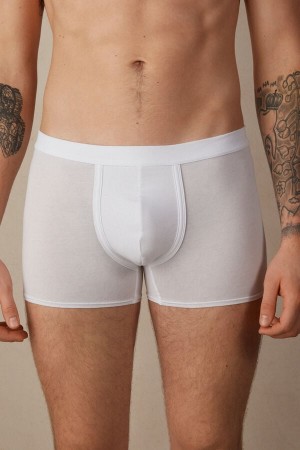 Intimissimi Natural Fresh Supima® Bavlnene Boxer Panske Biele | SK PQ2629