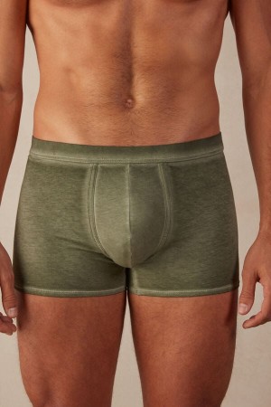 Intimissimi Natural Fresh Supima® Bavlnene Boxer Panske Zelene | SK CE2661