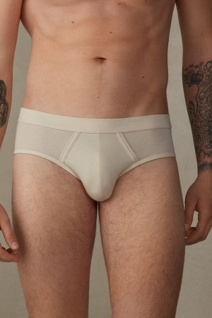 Intimissimi Natural Fresh Supima® Bavlnene Slipy Panske Béžové | SK DN2697
