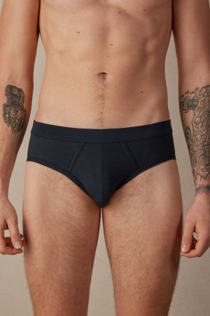 Intimissimi Natural Fresh Supima® Bavlnene Slipy Panske Modre | SK NB2711