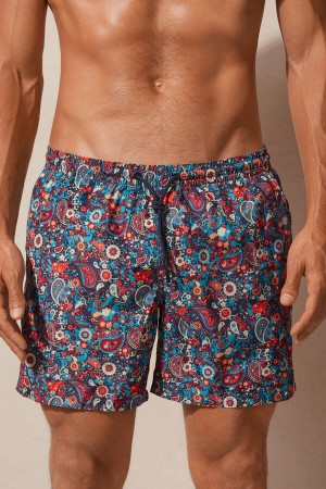 Intimissimi Orange Paisley Print Pretekarske Plavky Panske Oranžové | SK ZG2760