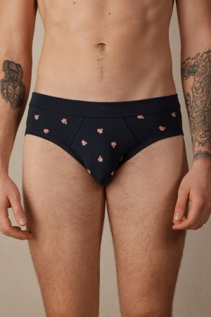 Intimissimi Piggy Bank in Stretch Supima® Bavlnene Slipy Panske Modre | SK TV2723